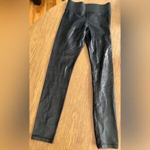 Carbon38 black patent leggings